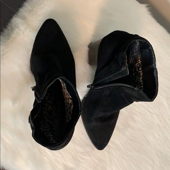 Diba black suede block heel bootie - Picture 10 of 11